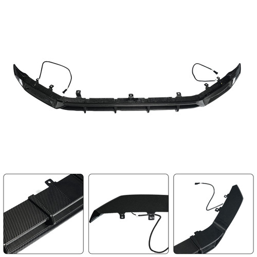 Dry Carbon Fiber Front Bumper Diffuser Lip Fit Mercedes Benz G-Class W465 2025+