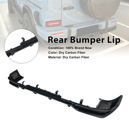 Dry Carbon Fiber Rear Bumper Diffuser Lip Fit Mercedes Benz G-Class W465 2025+