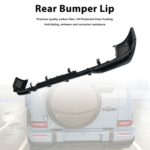 Dry Carbon Fiber Rear Bumper Diffuser Lip Fit Mercedes Benz G-Class W465 2025+