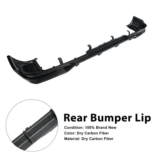 Dry Carbon Fiber Rear Bumper Diffuser Lip Fit Mercedes Benz G-Class W465 2025+