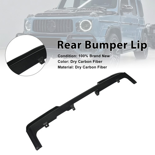 Dry Carbon Fiber Rear Bumper Diffuser Lip Fit Mercedes Benz G-Class W465 2025+