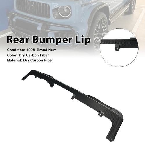 Dry Carbon Fiber Rear Bumper Diffuser Lip Fit Mercedes Benz G-Class W465 2025+