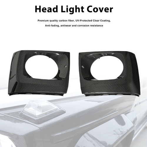 Carbon Fiber Body Kit Head Light Cover Fit Mercedes-Benz W464 W465 2019-2026