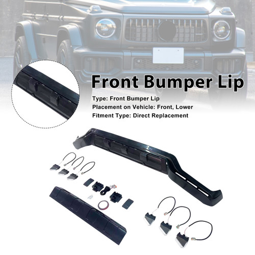 Front Bumper Diffuser Lip Fit Mercedes Benz G-Class W465 G63 2025+ PP