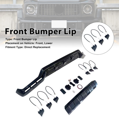 Front Bumper Diffuser Lip Fit Mercedes Benz G-Class W465 G63 2025+ PP