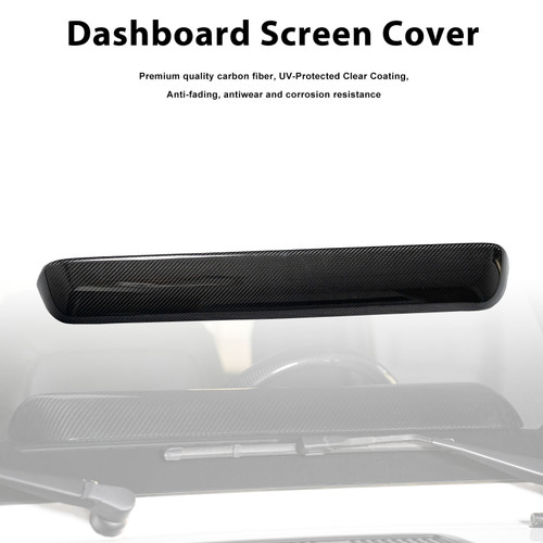 Carbon Fiber Dashboard Screen Cover Trim Fit Mercedes Benz W464 W465 2019-2026
