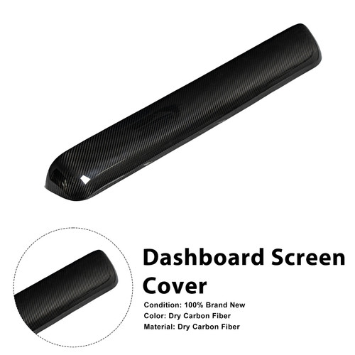 Carbon Fiber Dashboard Screen Cover Trim Fit Mercedes Benz W464 W465 2019-2026