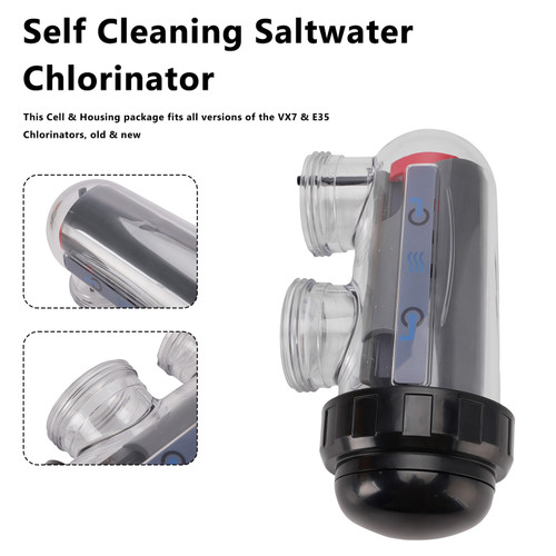 Saltwater Chlorinator Replacement Cell with Cell Housing For Astral/Hurlcon VX7