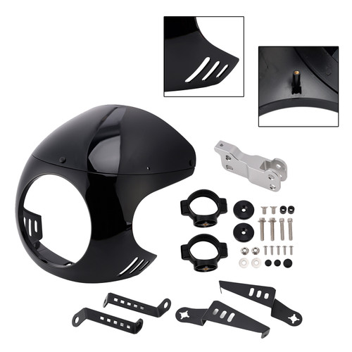 Windshield WindScreen fit for BMW R NINE T 2014-2024 Black+Black