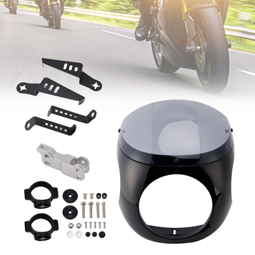 Windshield WindScreen fit for BMW R NINE T 2014-2024 Black+Gray