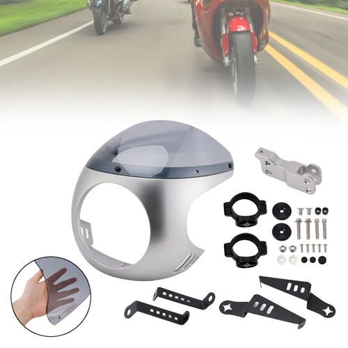 Windshield WindScreen fit for BMW R NINE T 2014-2024 Silver+Gray