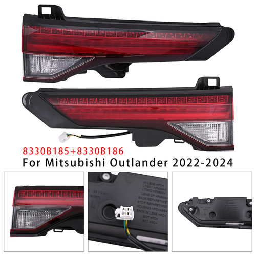 Left+Right Inner Rear Brake Tail Light For Mitsubishi Outlander 2022-2024