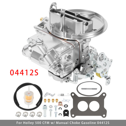 0-4412S 2 Barrel Carburetor For Holley 500 CFM W/ Manual Choke Gasoline 04412S