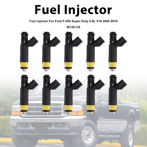 10Pcs Fuel Injector For Ford F-450 Super Duty 6.8L V10 2005-2016 BC3E-CA