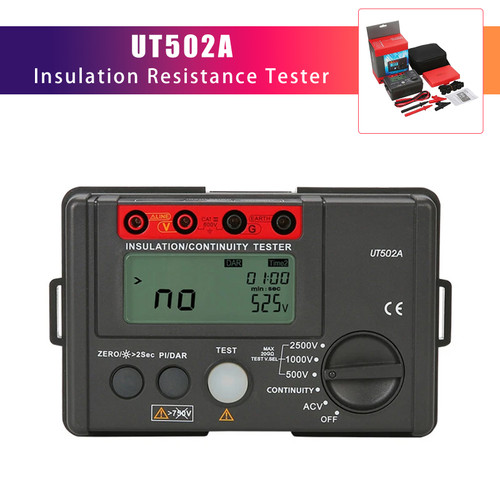 UT502A 2500V Insulation Resistance Meter Ground Tester Megohmmeter Volt