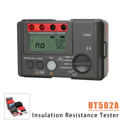 UT502A 2500V Insulation Resistance Meter Ground Tester Megohmmeter Volt