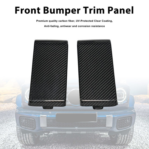 Carbon Fiber Front Bumper Guards Cover Trim Fit Mercedes Benz W465 G63 2025+