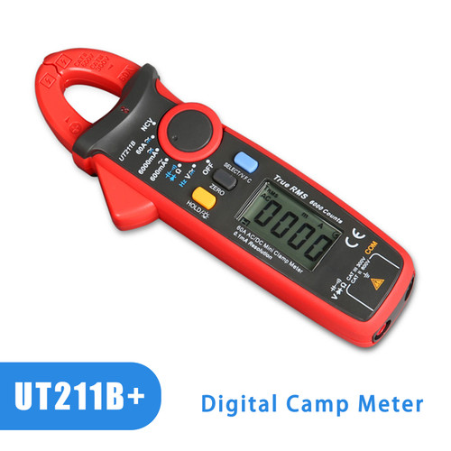 UT211B 60A Mini TRMS Multimeter Digital Clamp Meter AC DC VFC NCV Tester