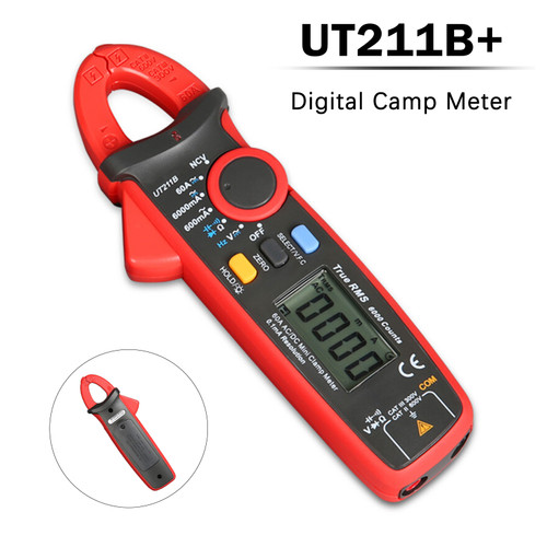 UT211B 60A Mini TRMS Multimeter Digital Clamp Meter AC DC VFC NCV Tester