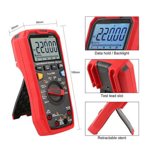 UT61E+ Digital Multimeters AC/DC Modern Digital Auto Ranging Multimeters