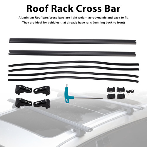 135CM Universal Aluminium Car Roof Rack Luggage Carrier Cross Bar Rail Lockable