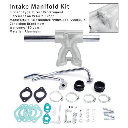 Manifold Kit 99004.315 Fit VW Beetle Bug Type 1 Single Fit Weber 40 Idf 44 Carb