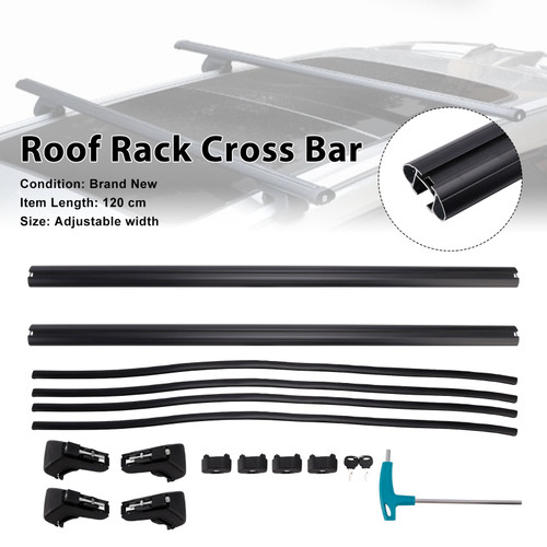 Universal Aluminium Car Roof Rack Luggage Carrier Cross Bar Rail