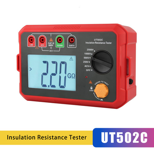 UT502C 2500V Insulation Resistance Meter Ground Tester Megohmmeter Volt