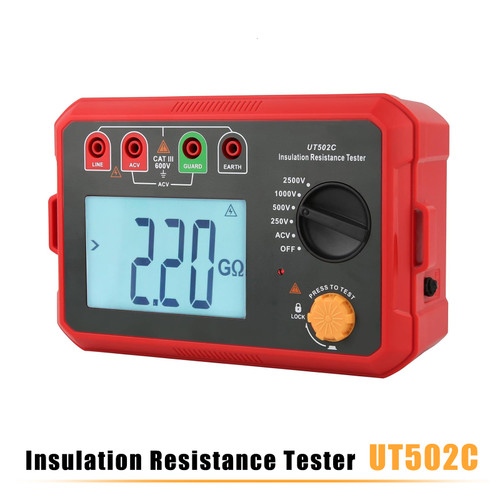UT502C 2500V Insulation Resistance Meter Ground Tester Megohmmeter Volt