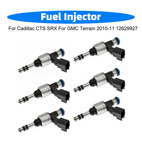 6Pcs Fuel Injector For Cadillac CTS SRX For GMC Terrain 2010-11 12629927