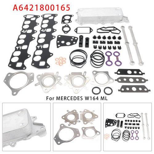 Oil Cooler Connecting Rods Gasket A6421800165 For Mercedes OM642 V6 E-Class W211