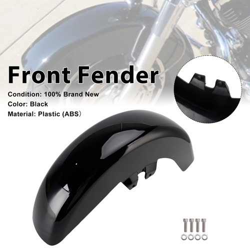ABS Front Fender For Touring Electra Glide Road King 1989-2013 Black