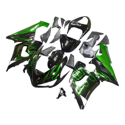 Injection Fairing Kit Bodywork Plastic ABS fit For Kawasaki ZX6R 636 2005-2006