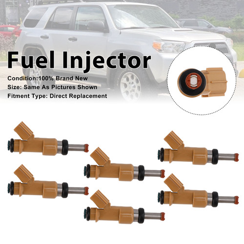 6Pcs Fuel Injector For Toyota 4Runner 2010-19 Tundra 2012-2014 23209-39215