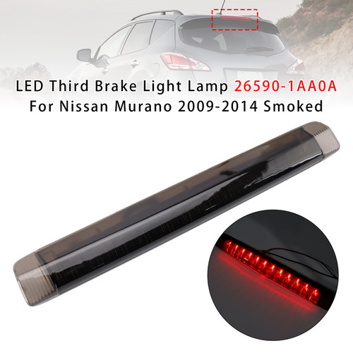 Led Third Brake Light Lamp 26590-1AA0A For Nissan Murano 2009-2014 Smoked