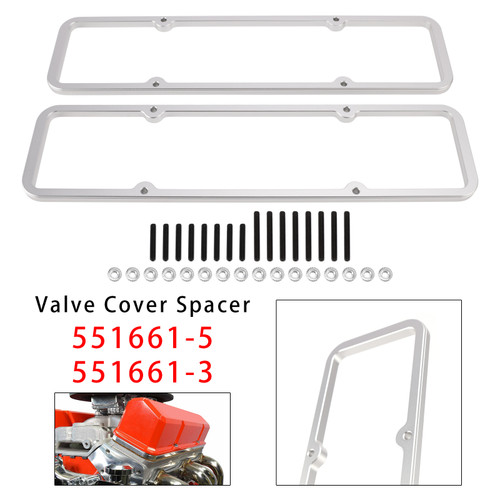 Small Block 1/2"3/8" Valve Cover Spacer 500 Riser 350 For Shaft Mount Roller