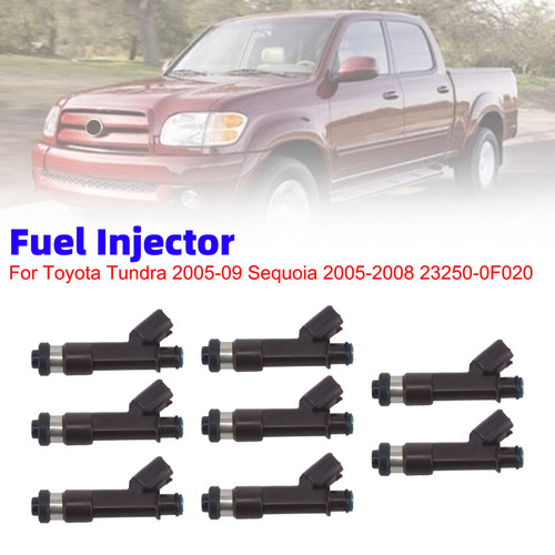 8Pcs Fuel Injector For Toyota Tundra 2005-09 Sequoia 2005-2008 23250-0F020