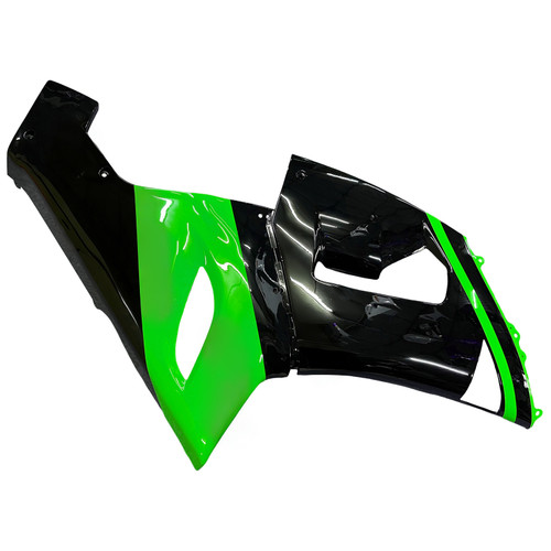 2005-2006 Kawasaki ZX6R 636 Amotopart Fairings Green Black Kawasaki Racing Customs Fairing