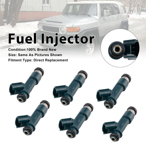 6Pcs Fuel Injector For Toyota 4Runner 2003-09 Tacoma 2005-2015 23250-0P030