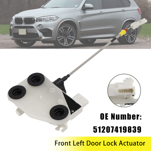 Front Left Door Lock Actuator 51207419839 For F15 F16 X5 2014-2017 X6 2018
