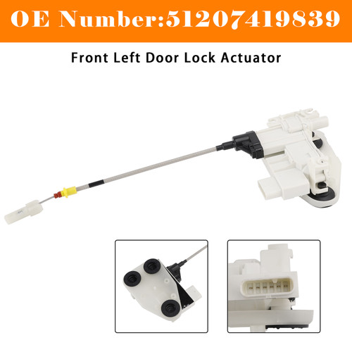 Front Left Door Lock Actuator 51207419839 For F15 F16 X5 2014-2017 X6 2018