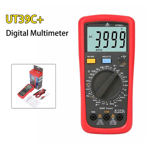 UT39C+ Digital Multimeter AC DC Voltmeter Ohm Cap Diode Tester