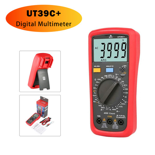 UT39C+ Digital Multimeter AC DC Voltmeter Ohm Cap Diode Tester