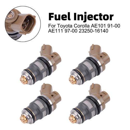 4Pcs Fuel Injector For Toyota Corolla AE101 91-00 AE111 97-00 23250-16140