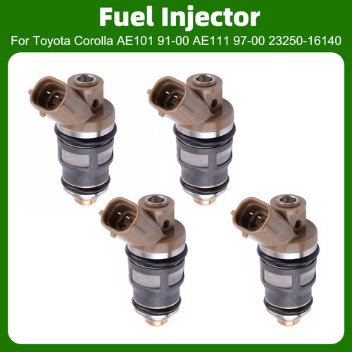 4Pcs Fuel Injector For Toyota Corolla AE101 91-00 AE111 97-00 23250-16140