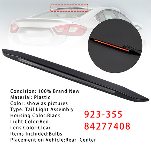 Third Brake Light Lamp 923-355 84277408 For Chevrolet Cruze 2017-2019