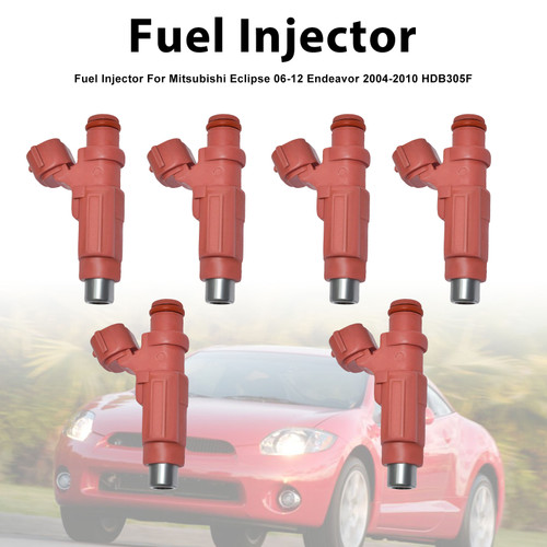 6Pcs Fuel Injector For Mitsubishi Eclipse 06-12 Endeavor 2004-2010 HDB305F