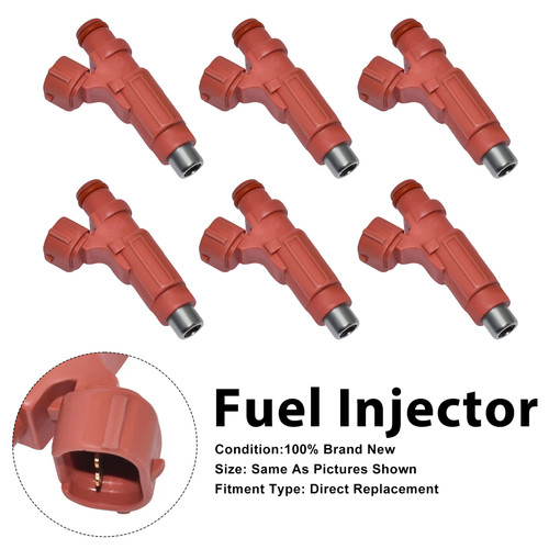 6Pcs Fuel Injector For Mitsubishi Eclipse 06-12 Endeavor 2004-2010 HDB305F