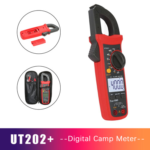 UT202+ Handheld True RMS Digital Clamp Meter Multimeter AC DC Volt NCV