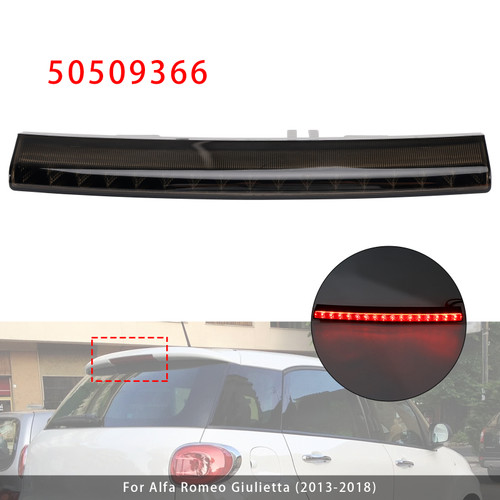 Black Rear Third Brake Light Center For Alfa Romeo Giulietta Fiat 500L 2012-2018